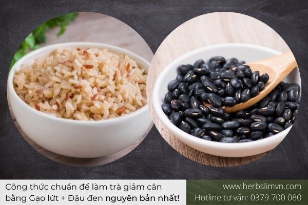 Cách làm trà gạo lứt đậu đen giảm cân Nguyên Bản nhất - Chỉ 2 bước!