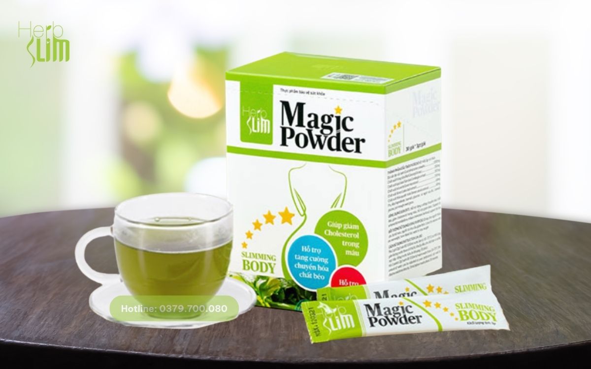 Thành Phần Và Công Dụng Vượt Trội Của Bột Cần Tây Hồng Sâm Herbslim Magic Powder 2